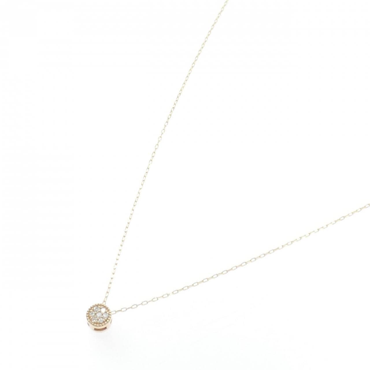 K10YG ダイヤモンド ネックレス 0.03CT