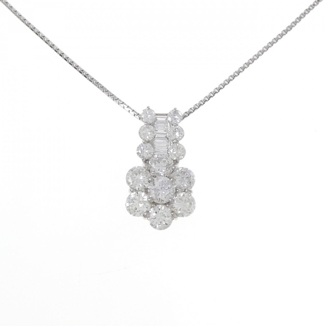 PT900/PT850 ダイヤモンド ネックレス 3.00CT
