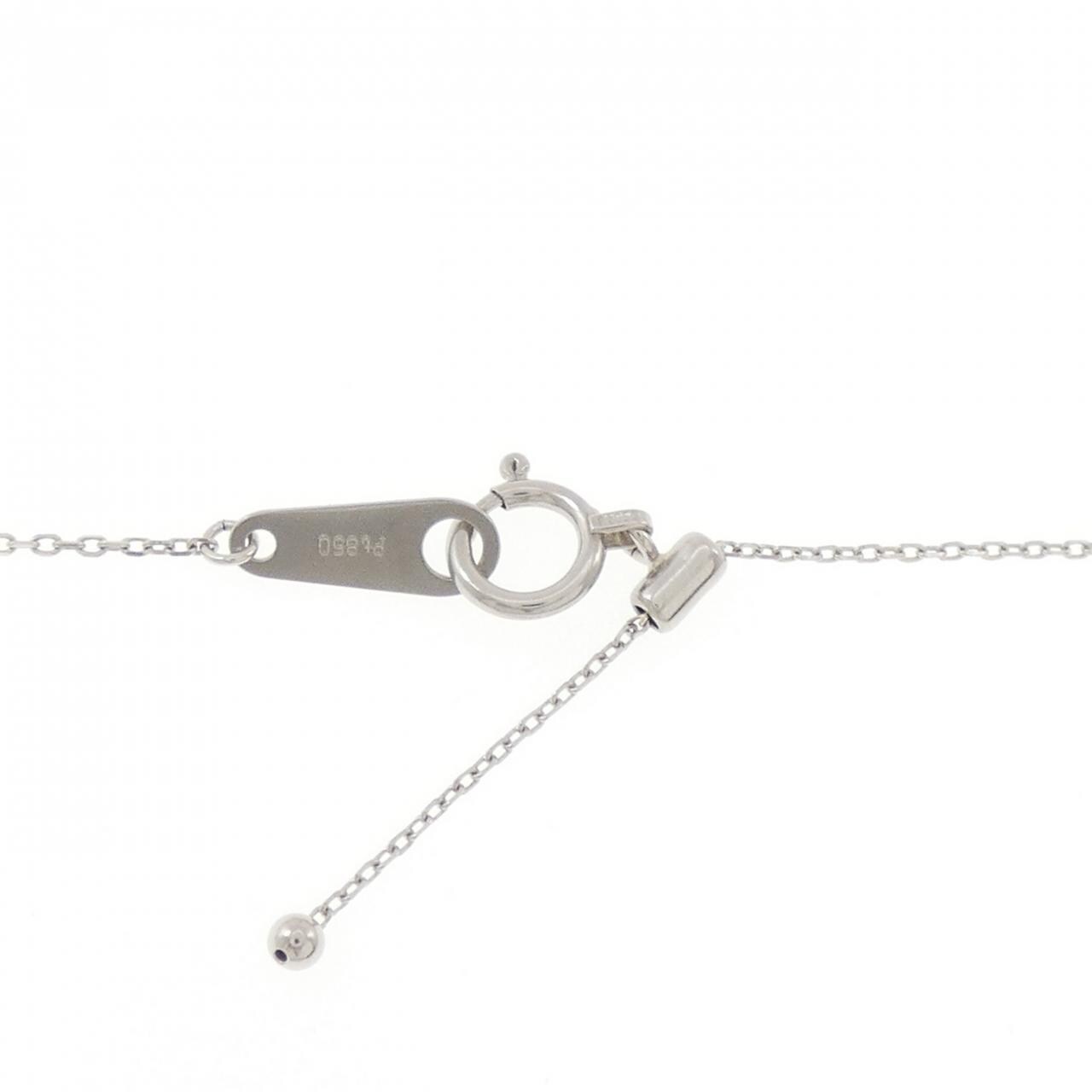 PT900/PT850 エメラルド ネックレス 0.29CT