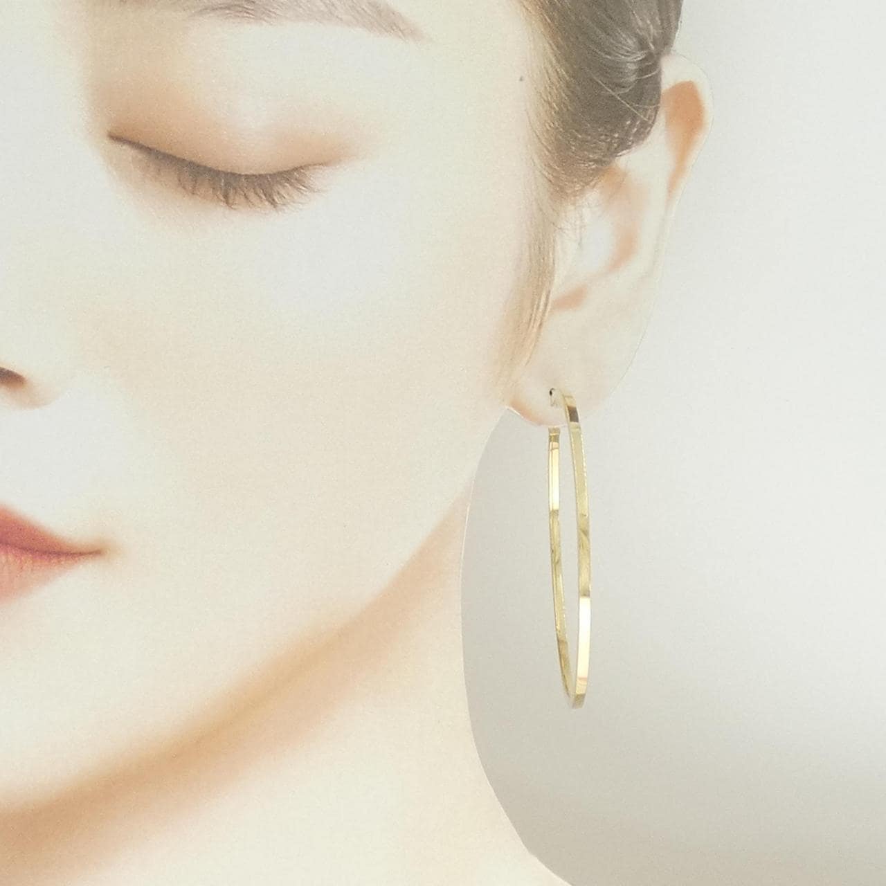 750YG フープ ピアス