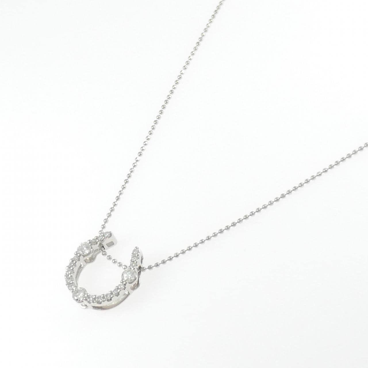 PT900/PT850 ホースシュー ダイヤモンド ネックレス 0.70CT
