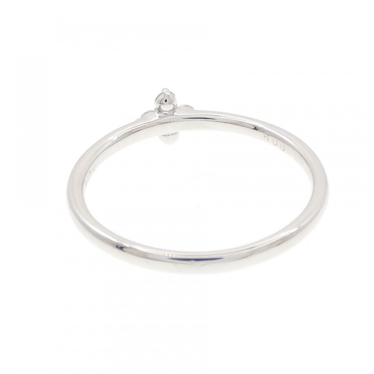 K18WG ダイヤモンド リング 0.09CT