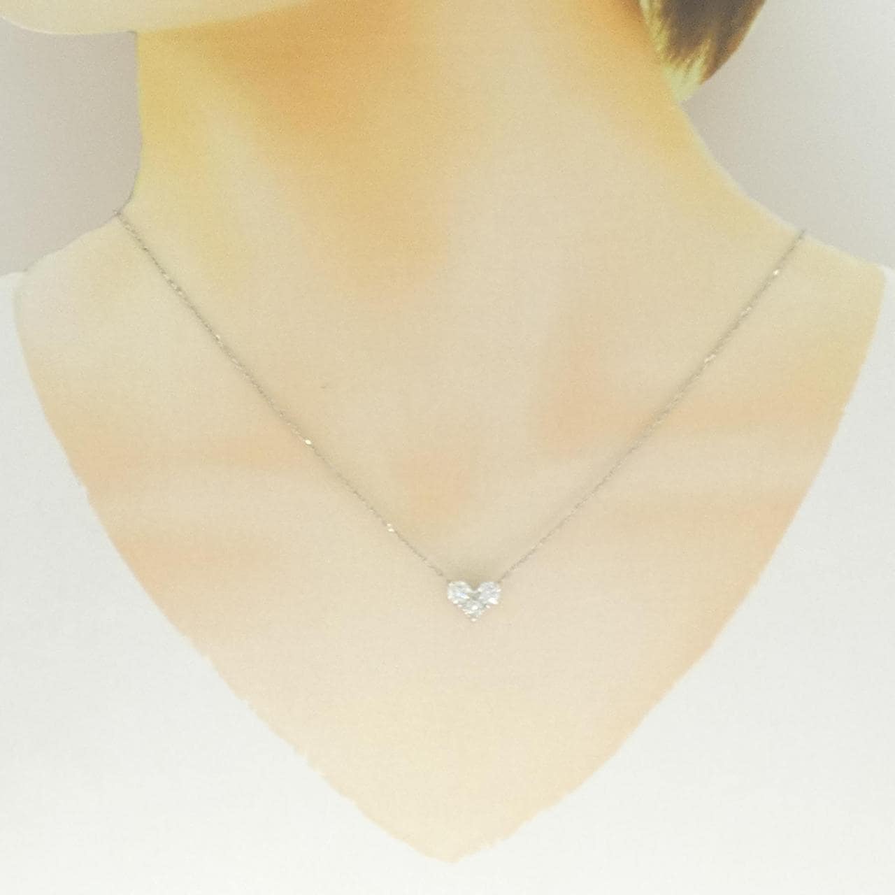 PT900/PT850 ダイヤモンド ネックレス 0.759CT E-F SI1 VG