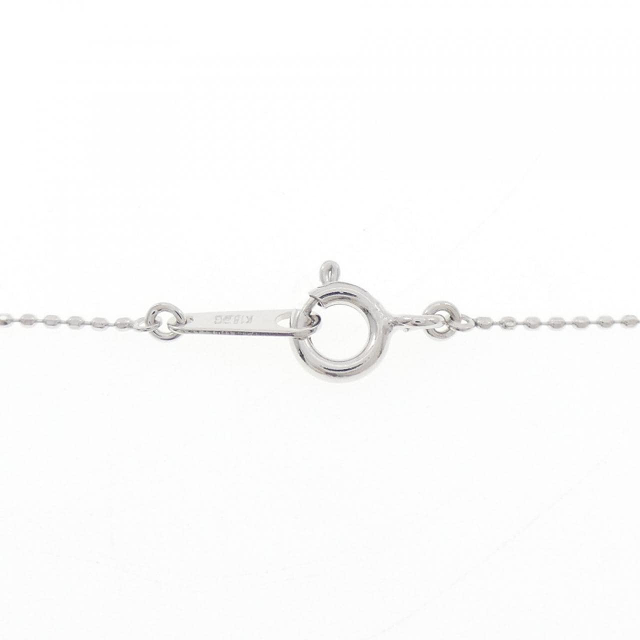 K14WG/K18WG ダイヤモンド ネックレス 0.1