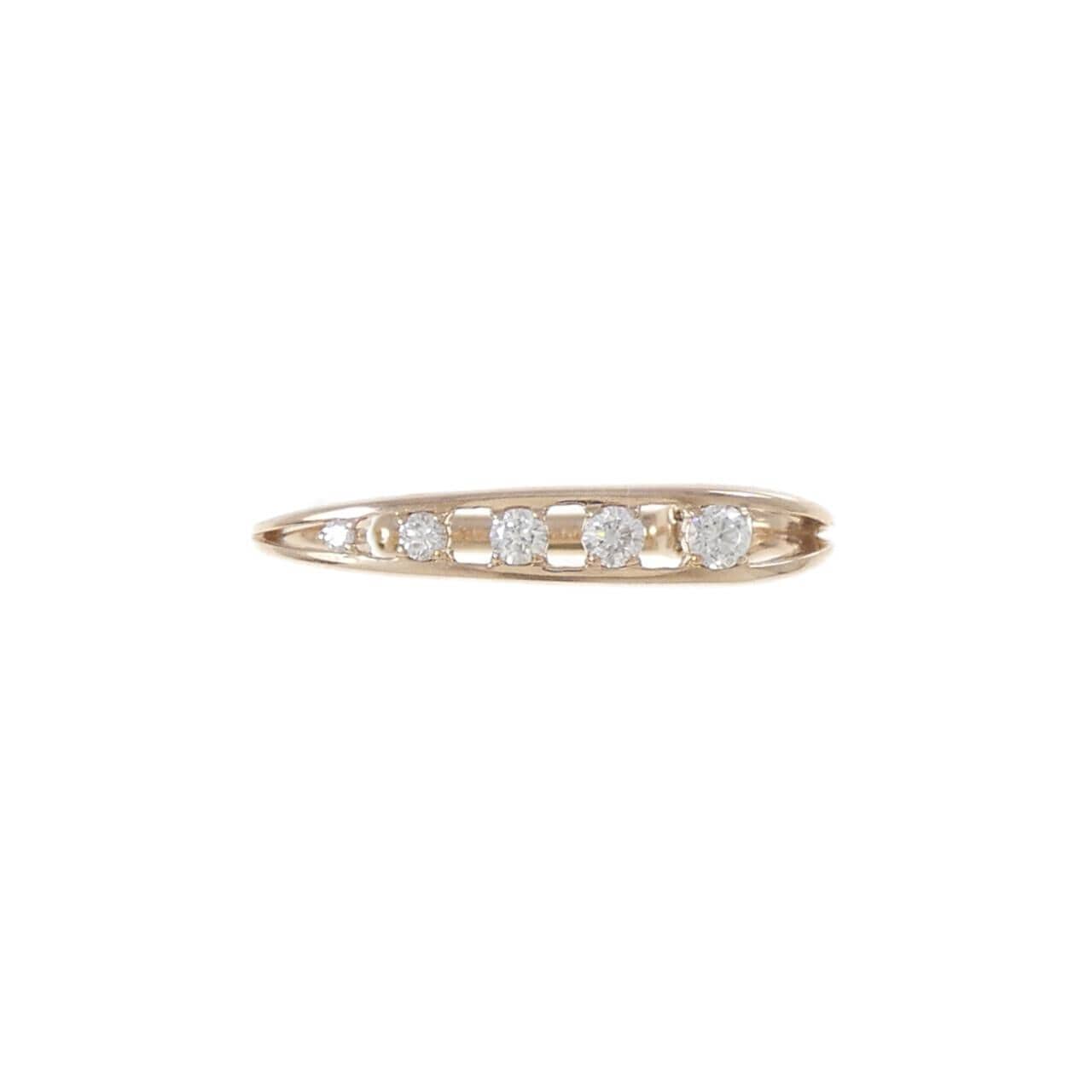 K18PG ダイヤモンド イヤーカフ 0.17CT 片耳