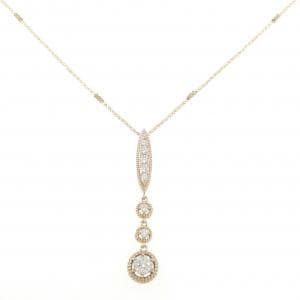 K18PG ダイヤモンド ネックレス 0.277CT