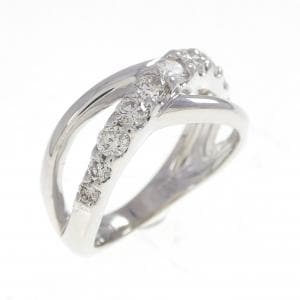 K18WG ダイヤモンド リング 0.50CT