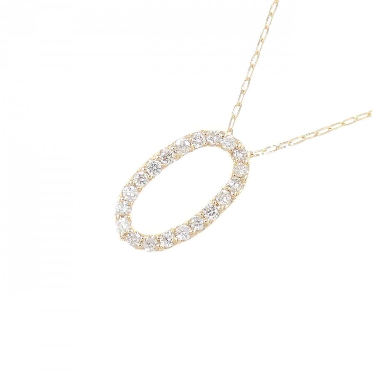 [BRAND NEW] K18YG Diamond necklace 0.10CT