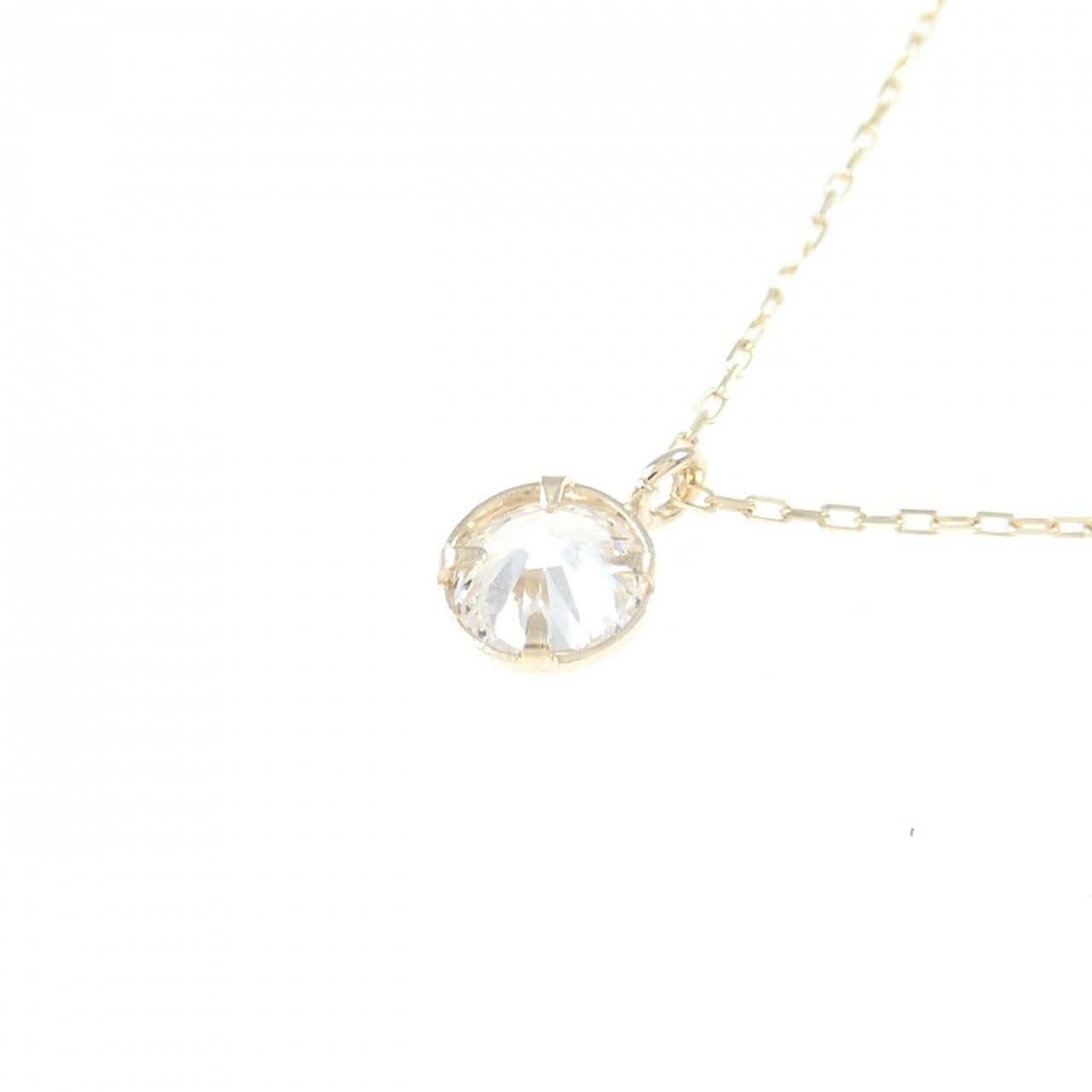 [BRAND NEW] K10YG Cubic Zirconia Necklace