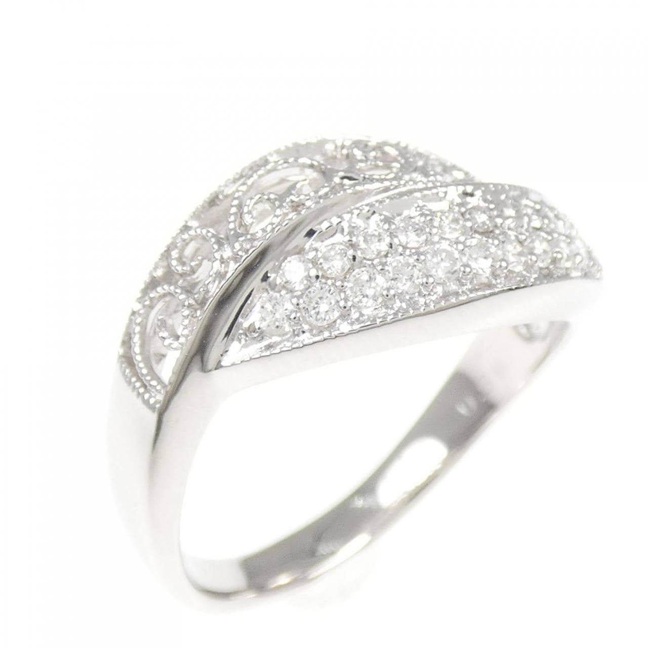 K18WG ダイヤモンド リング 0.30CT