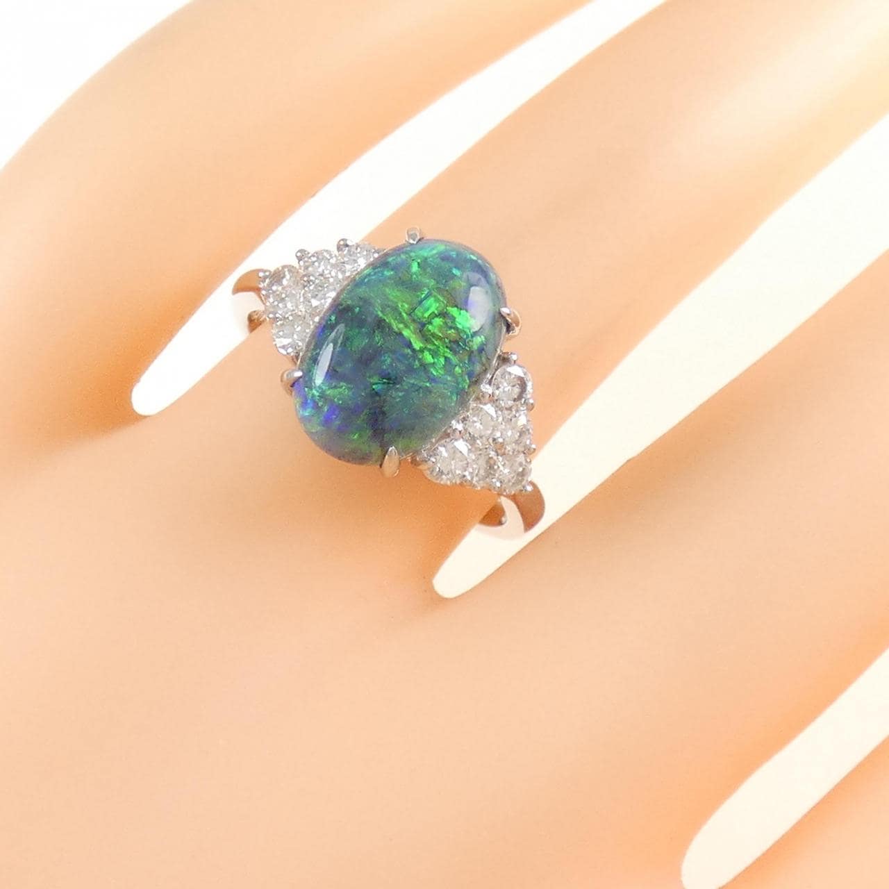PT900 ブラックオパール リング 2.82CT