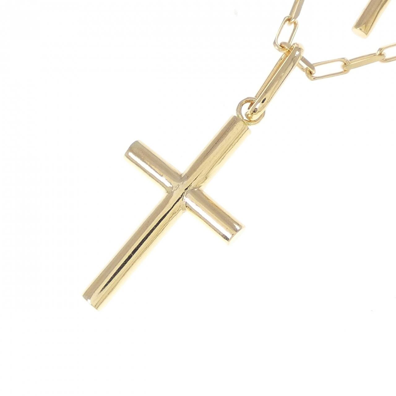 【新品】K18YG クロス ネックレス