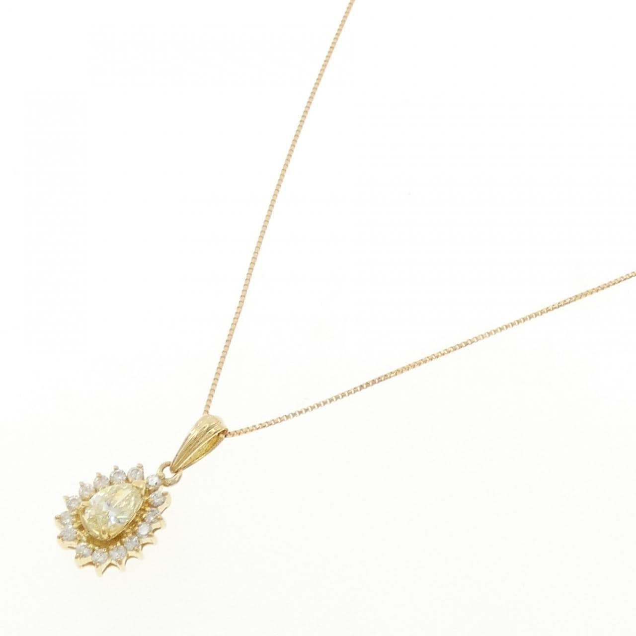K18YG ダイヤモンド ネックレス 0.32CT
