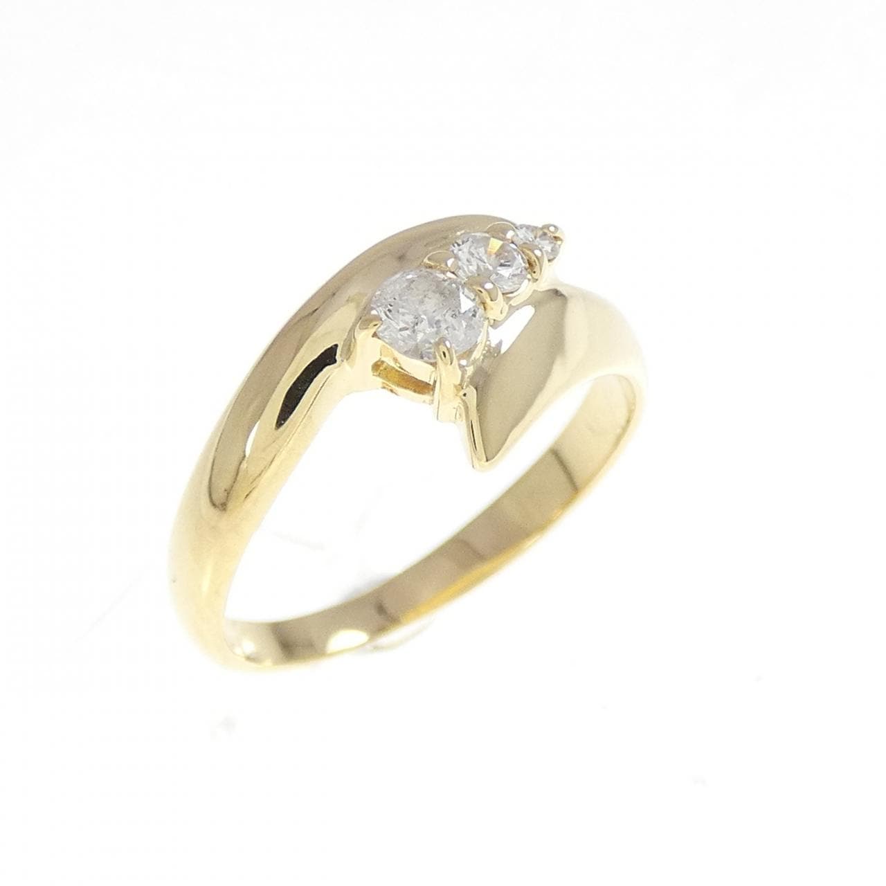 K18YG ダイヤモンド ピンキーリング 0.14CT