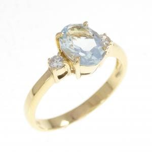 K18YG アクアマリン リング