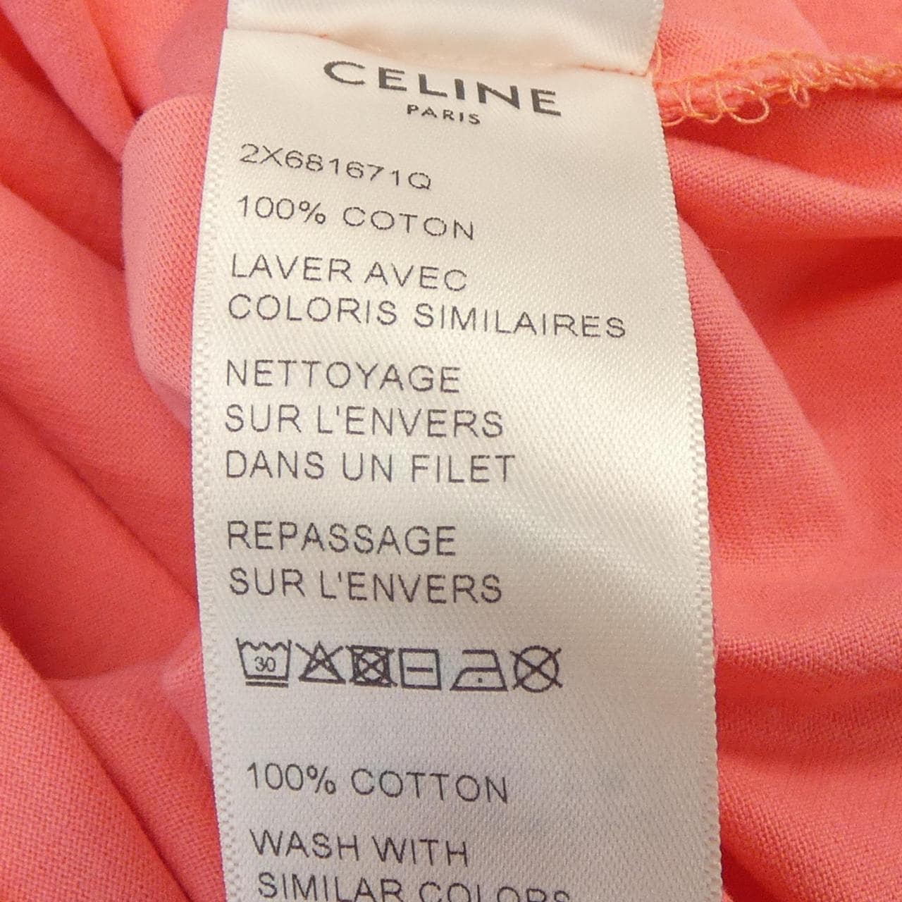 セリーヌ CELINE CELINE ルーズTシャツ 2X681671Q Tシャツ