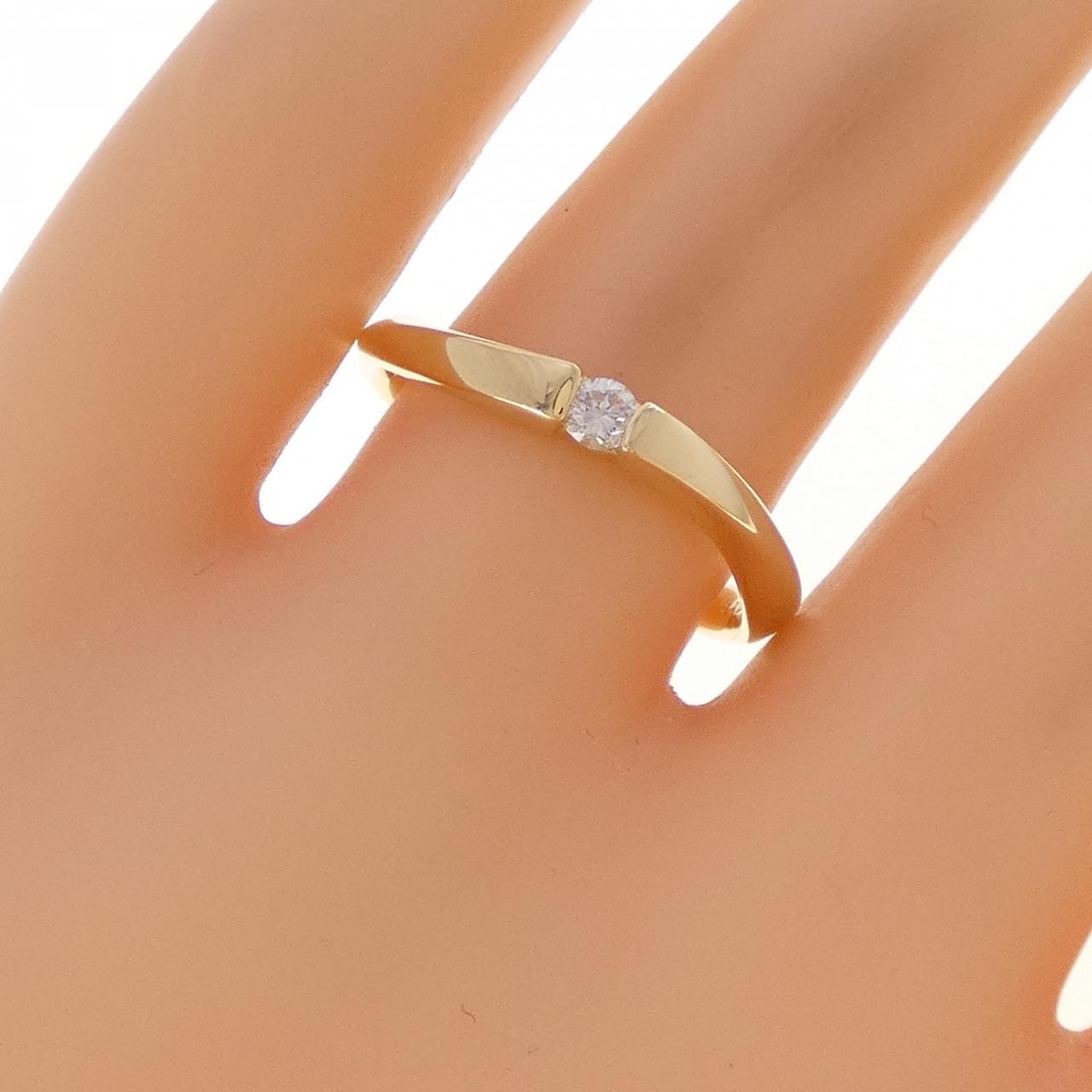 K18YG ダイヤモンド リング 0.08CT