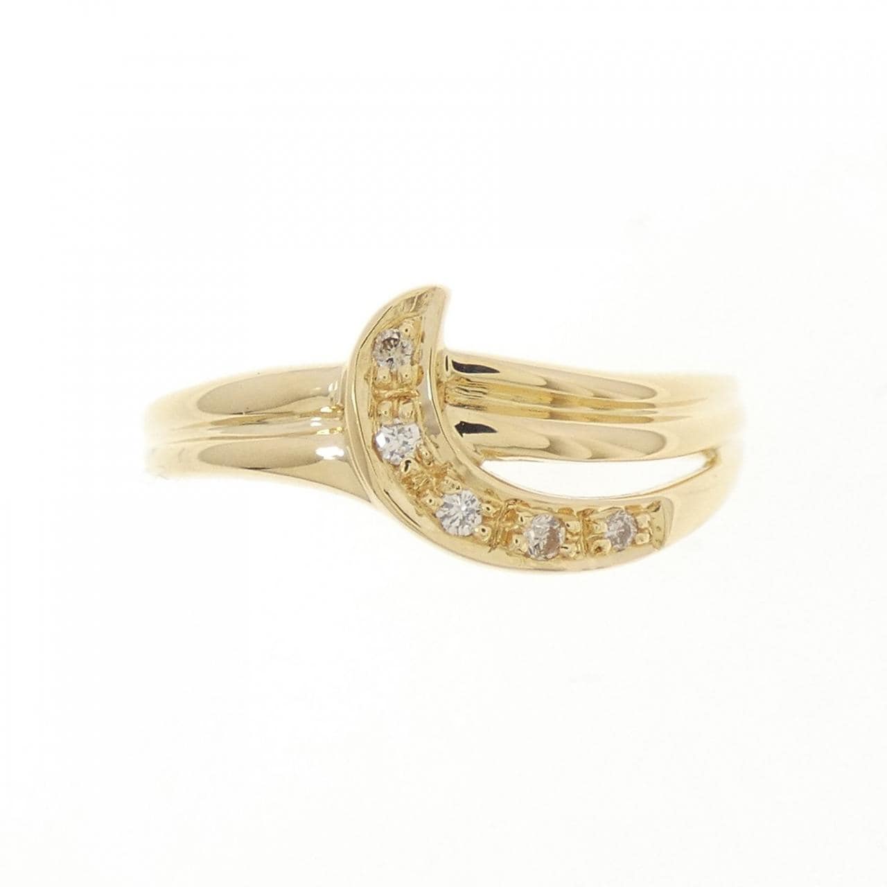 K18YG ダイヤモンド リング 0.04CT