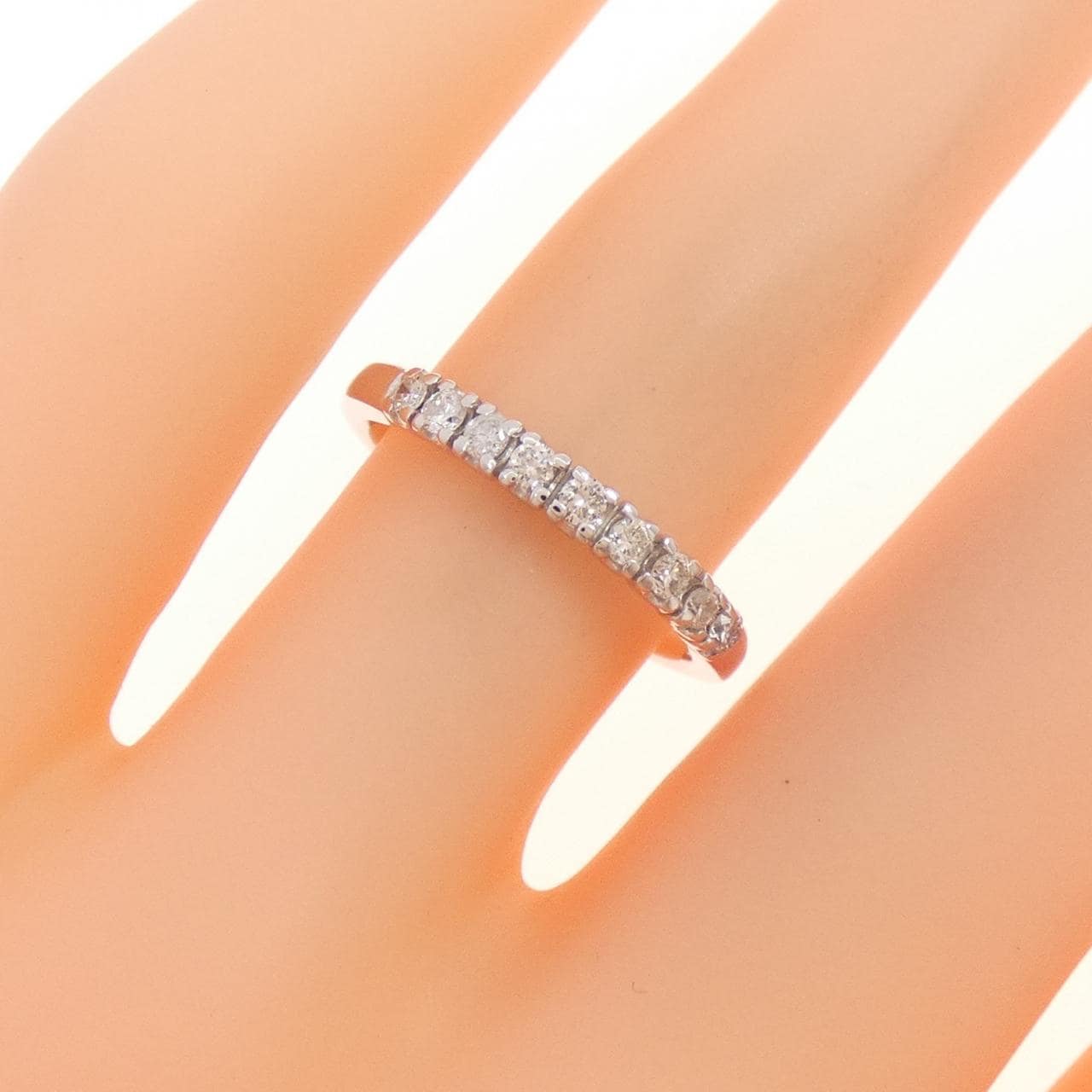 K18WG ダイヤモンド リング 0.18CT