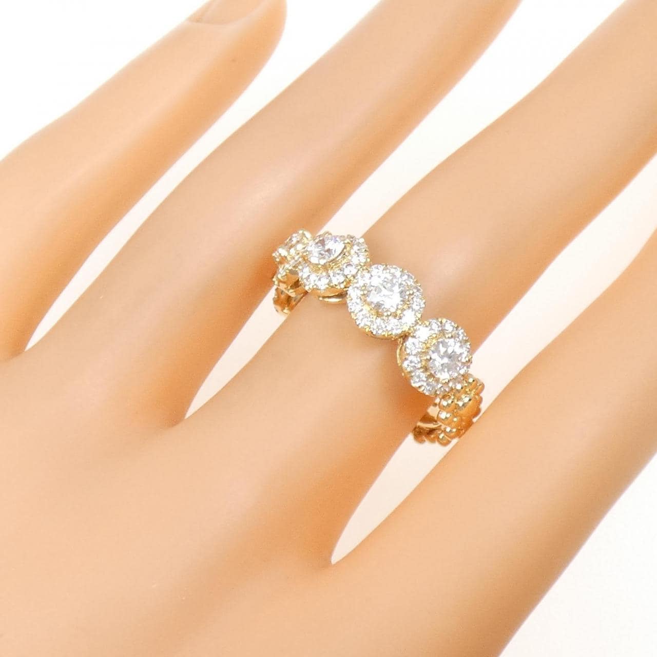 750YG ダイヤモンド リング 0.884CT