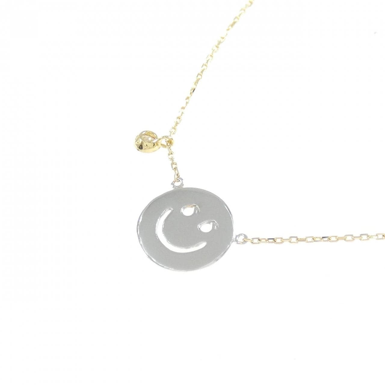 K18YG/K18WG ダイヤモンド ネックレス 0.02CT