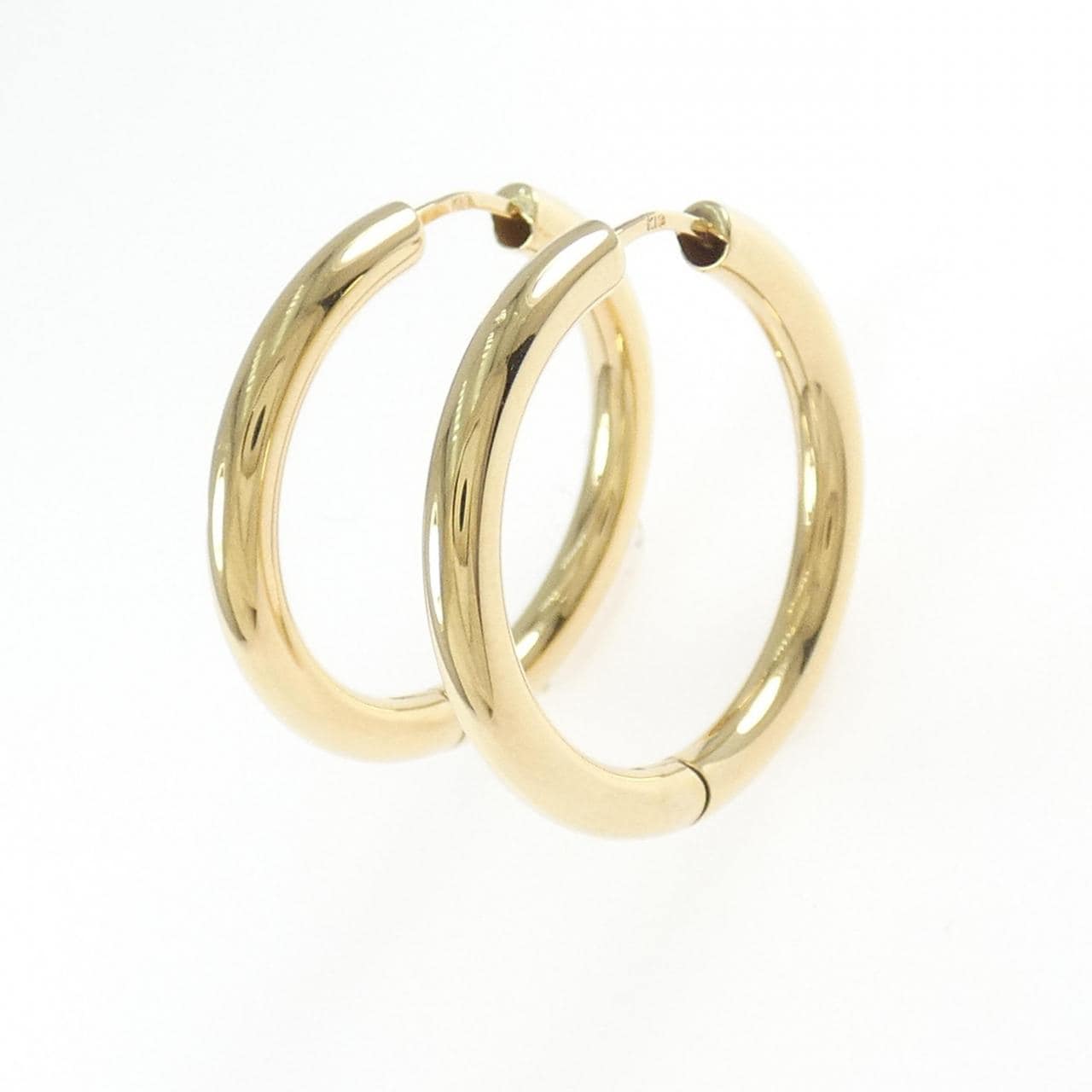 K18YG フープ ピアス