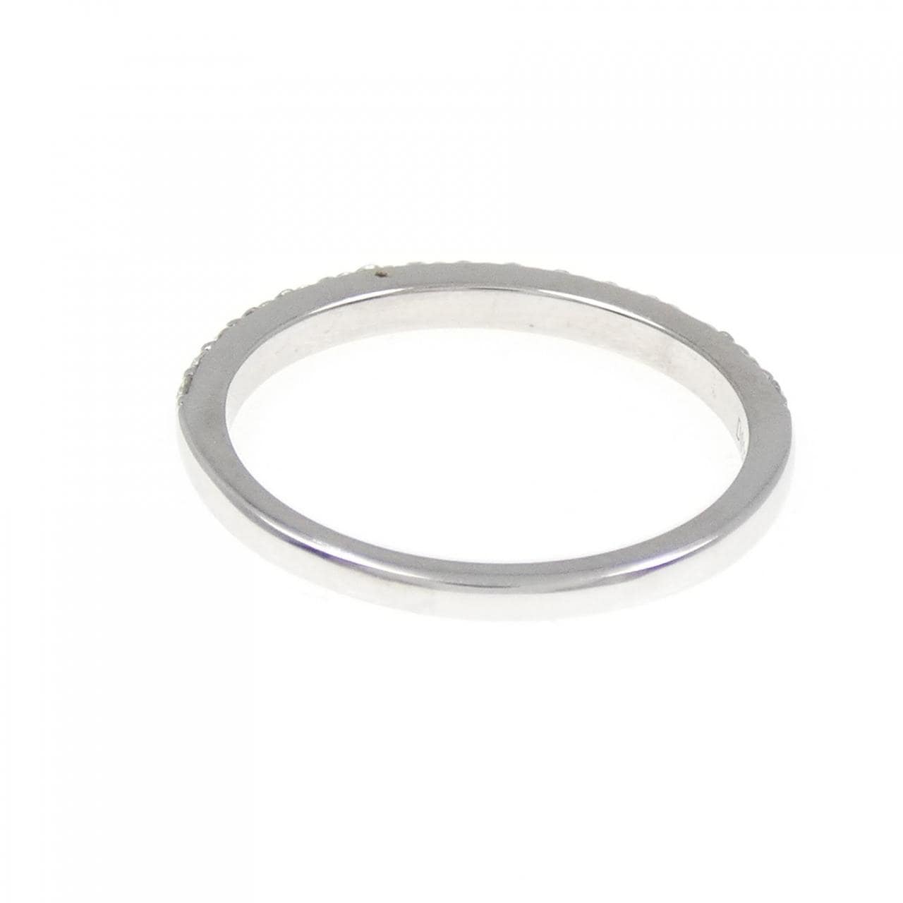 K18WG ハーフエタニティ ダイヤモンド リング 0.25CT