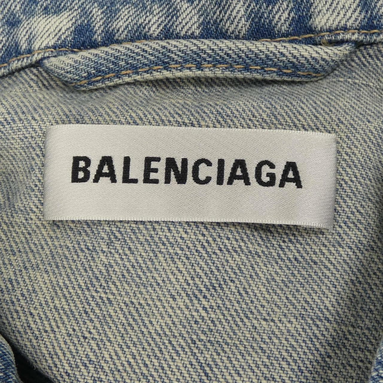 バレンシアガ BALENCIAGA アップサイドダウンデニムジャケット 625989 TJW79 デニムジャケット