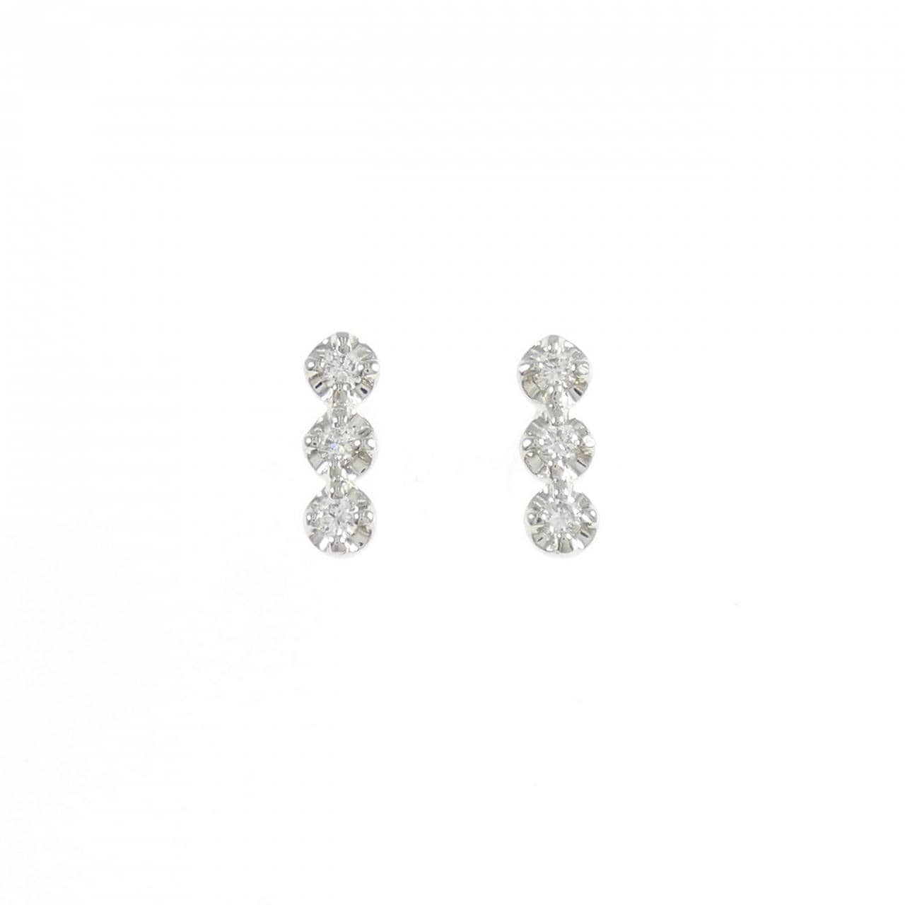 PT900 ダイヤモンド ピアス