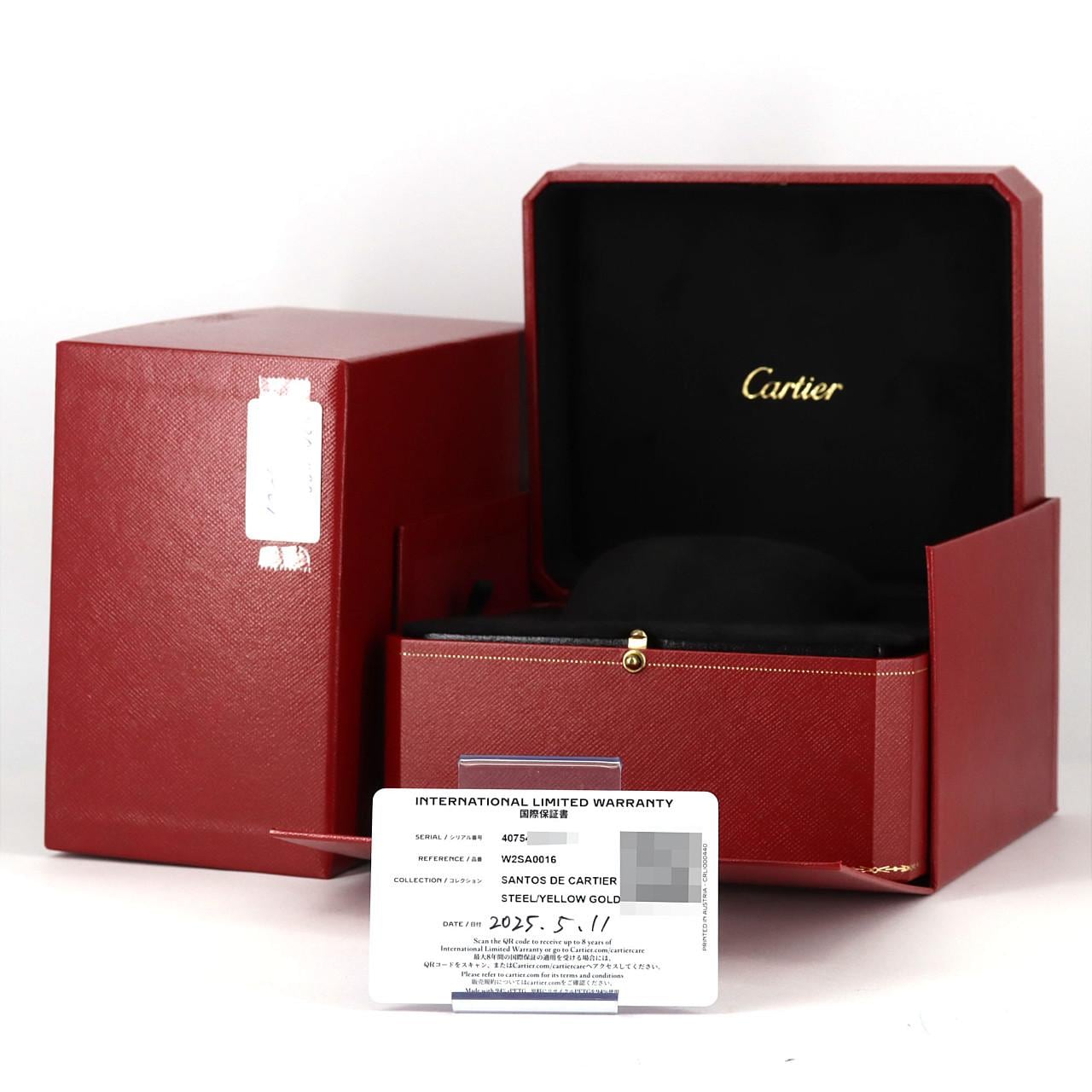 カルティエ サントス･ドゥ･カルティエMM コンビ W2SA0016 SSxYG 自動巻