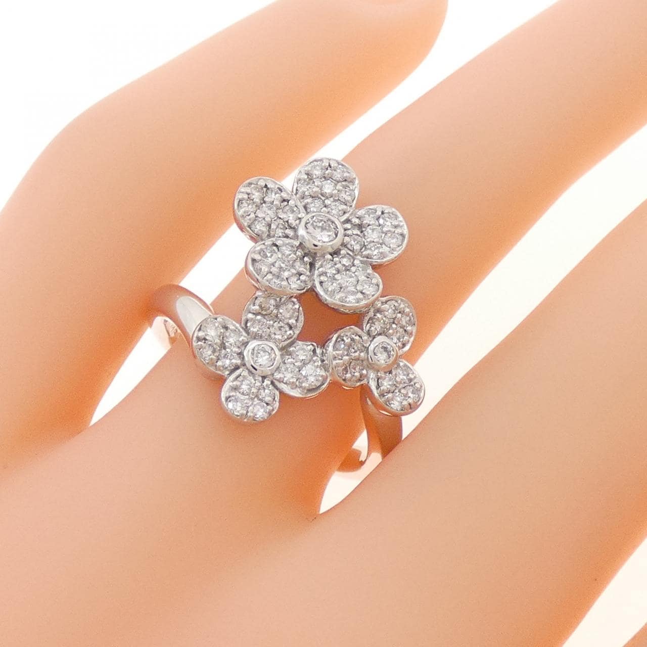 ポンテヴェキオ K18WG リング 0.66CT