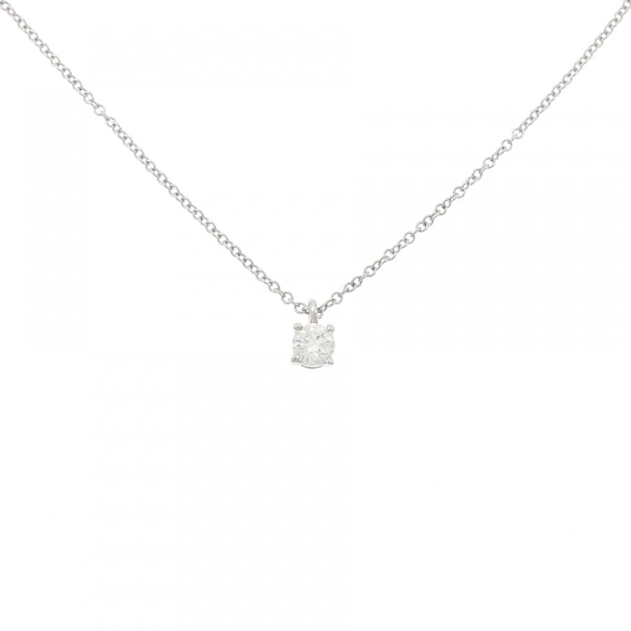 ティファニー ソリティア ネックレス 0.18CT I SI1 3EXT
