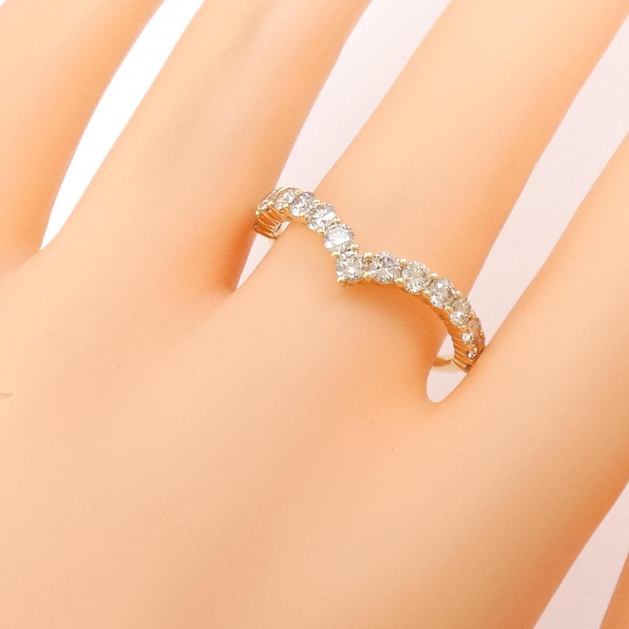 K18YG ダイヤモンド リング 1.00CT