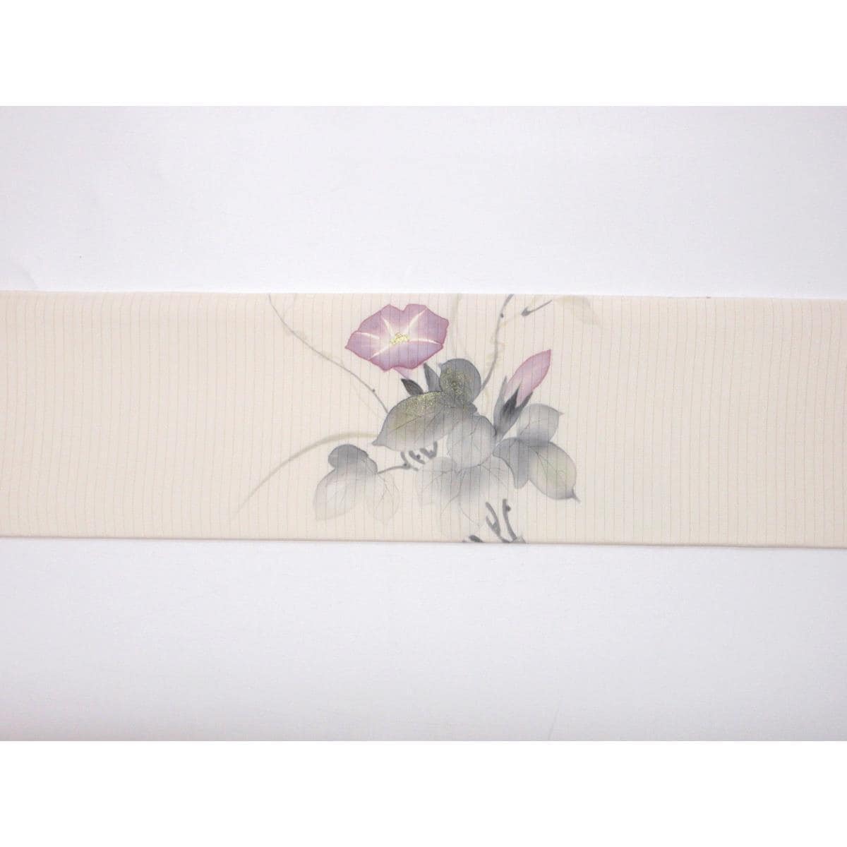 【未使用品】夏名古屋帯　絽塩瀬染帯　友禅金彩加工