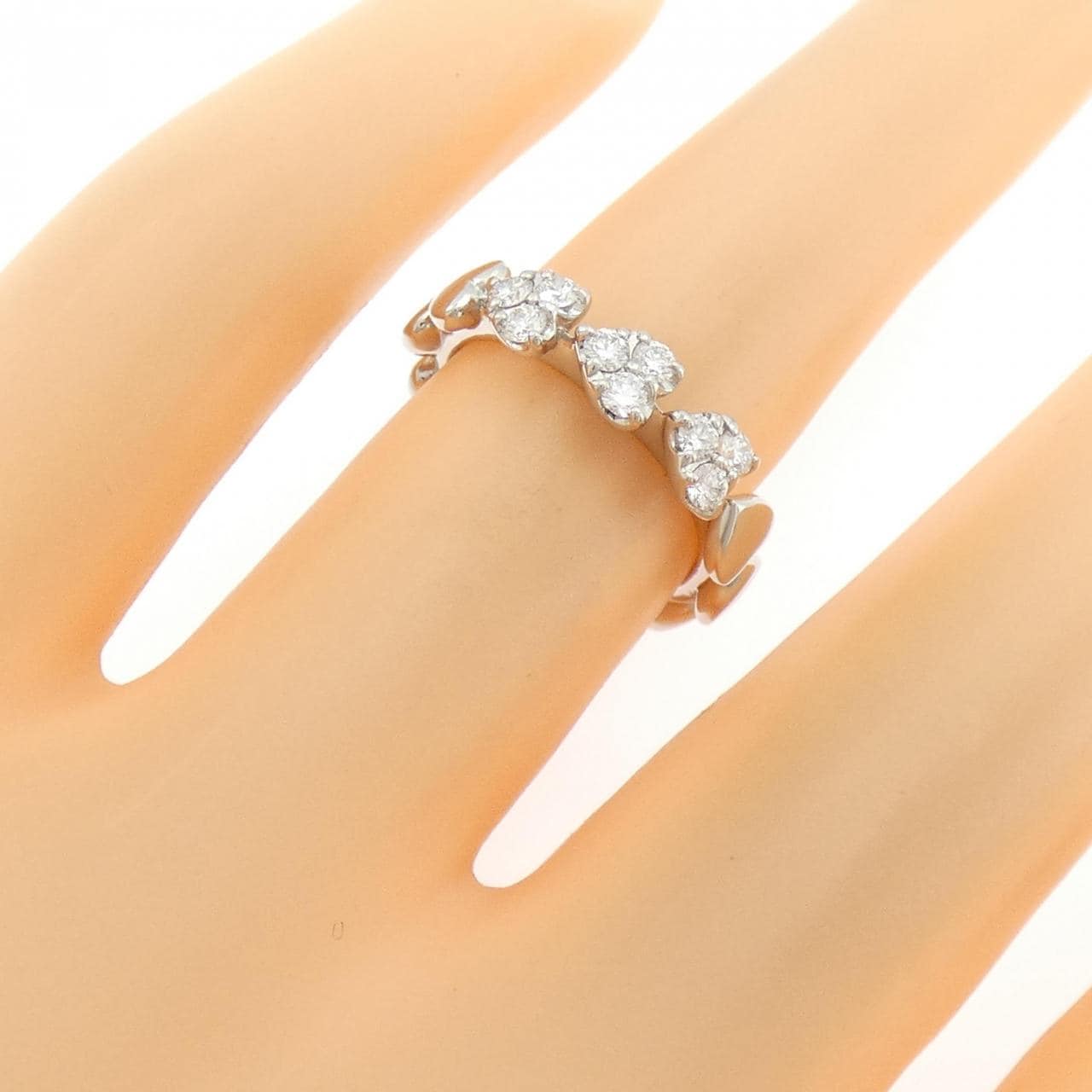 PT900 ハート ダイヤモンド リング 0.25CT
