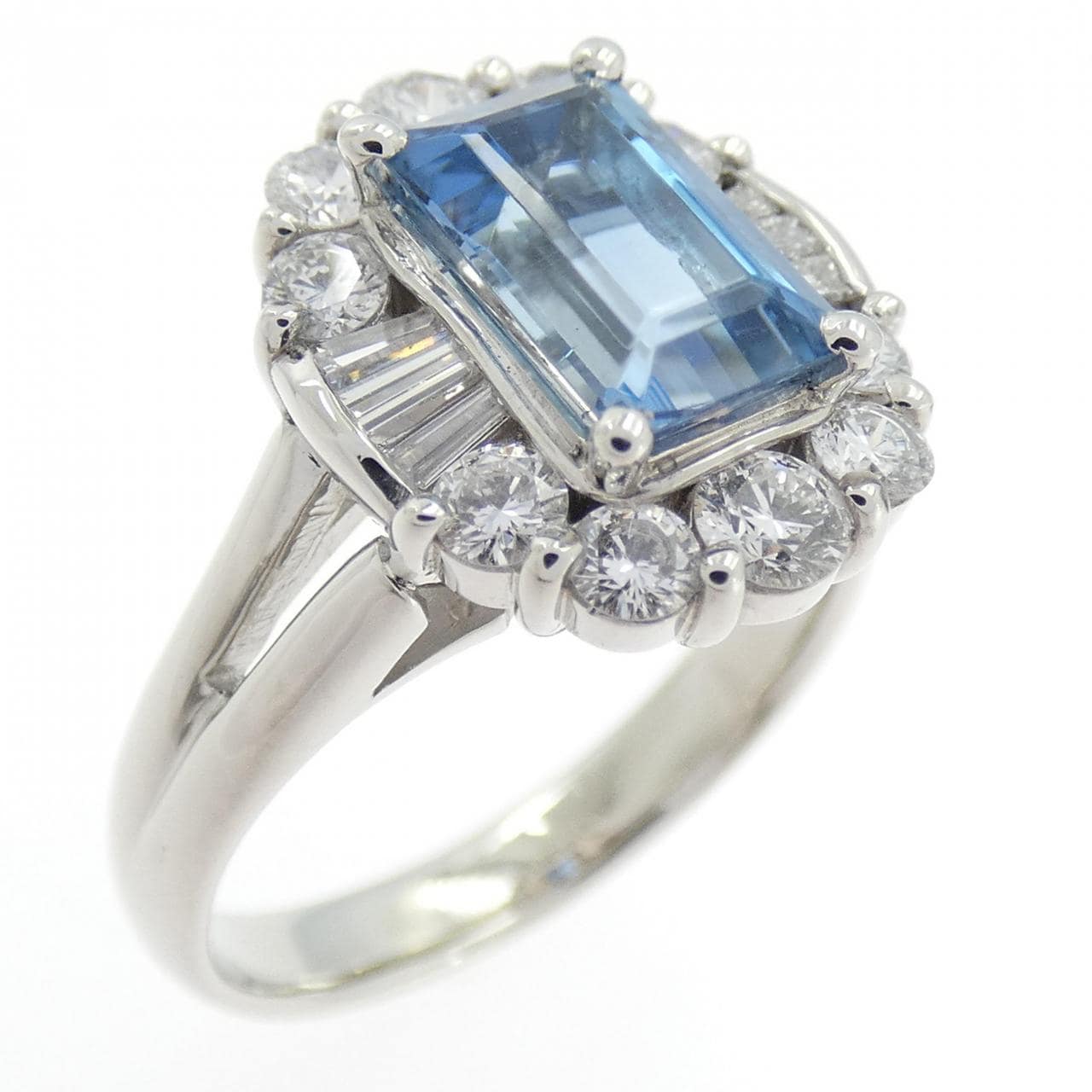 PT900 アクアマリン リング 1.17CT