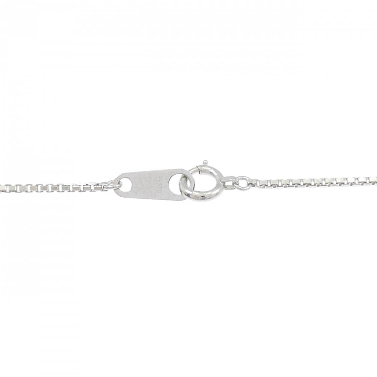 PT900/PT850 ソリティア ダイヤモンド ネックレス 0.375CT