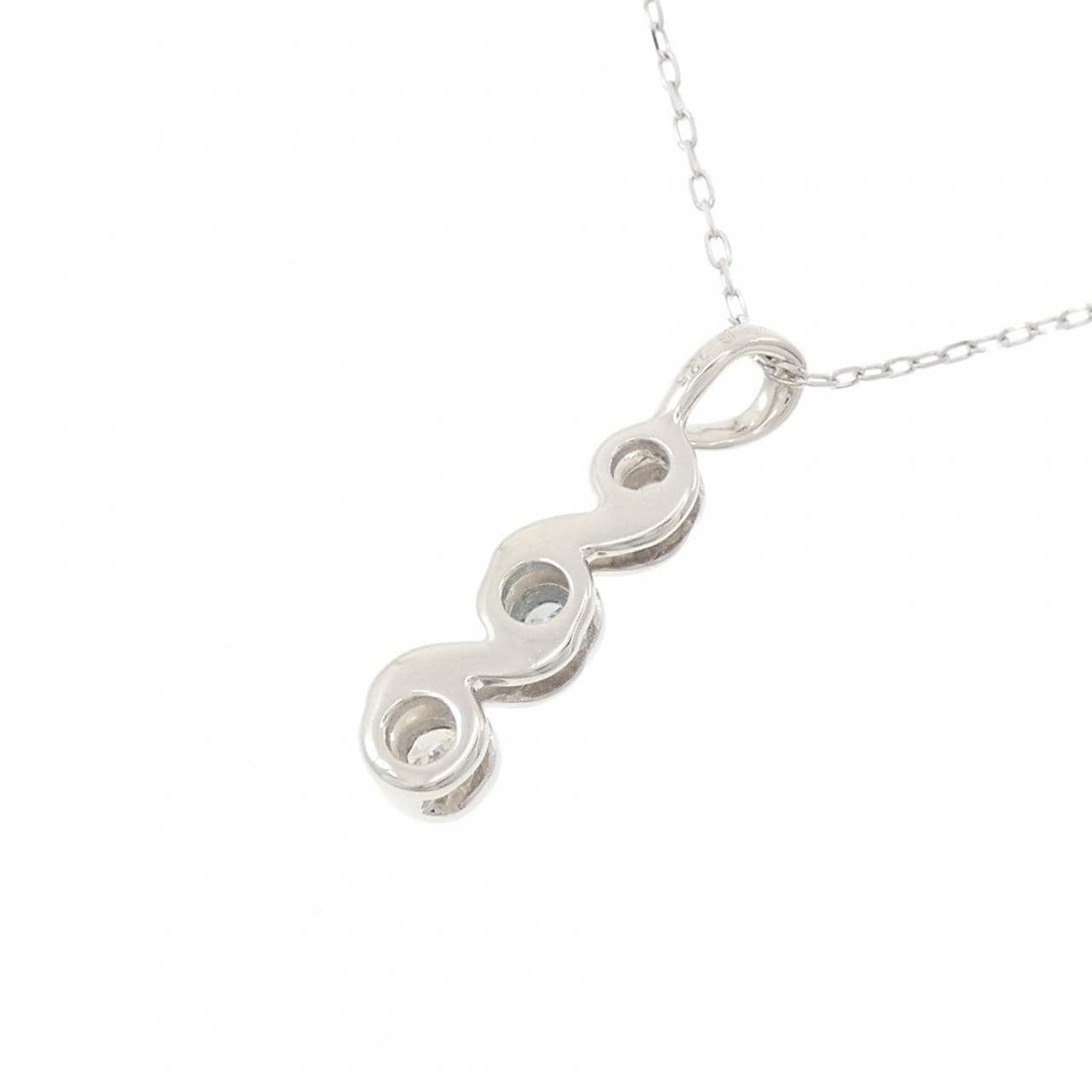 K18WG ダイヤモンド ネックレス 0.25CT