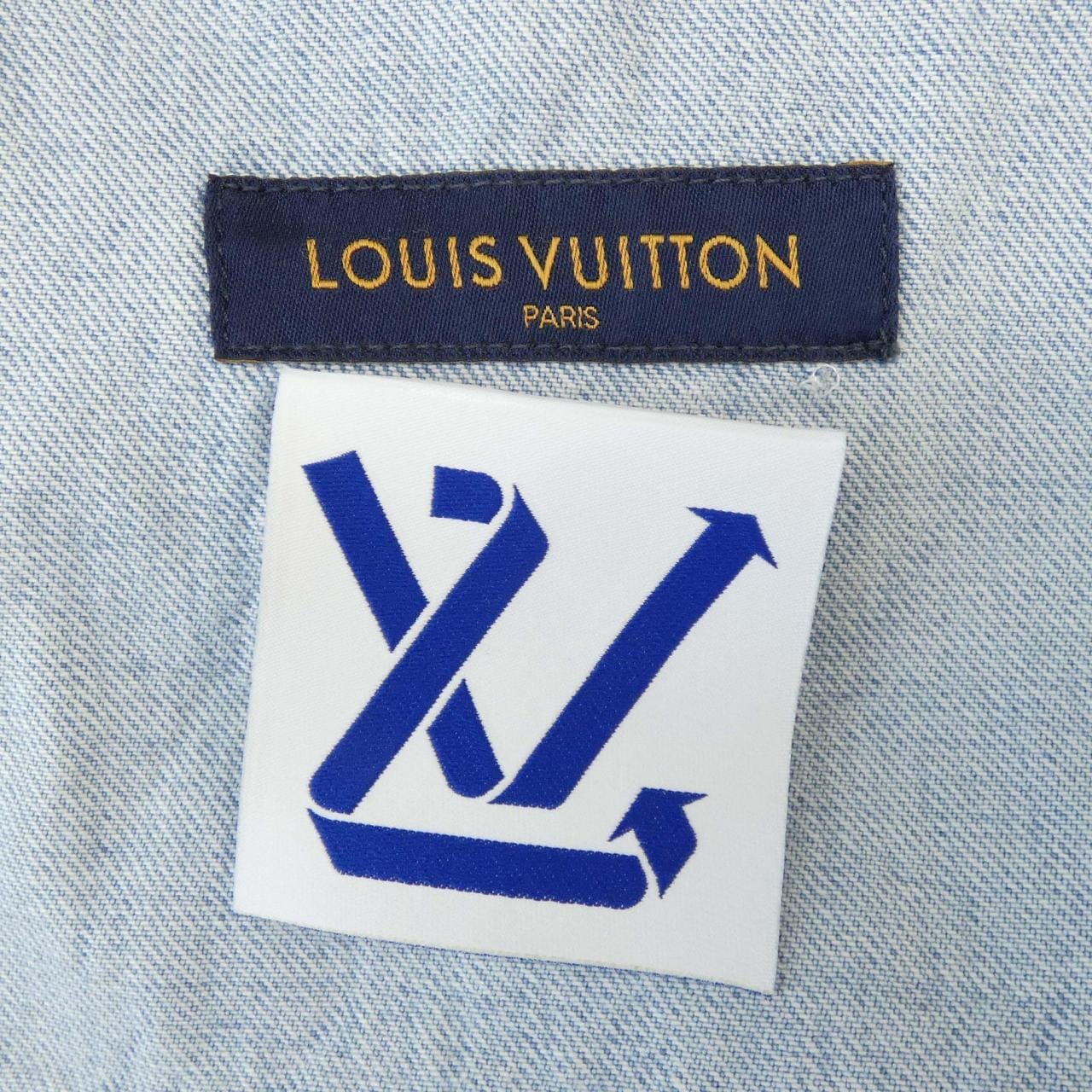 ルイヴィトン LOUIS VUITTON デニムショートスリーブシャツ HLS50WEU6 S／Sシャツ