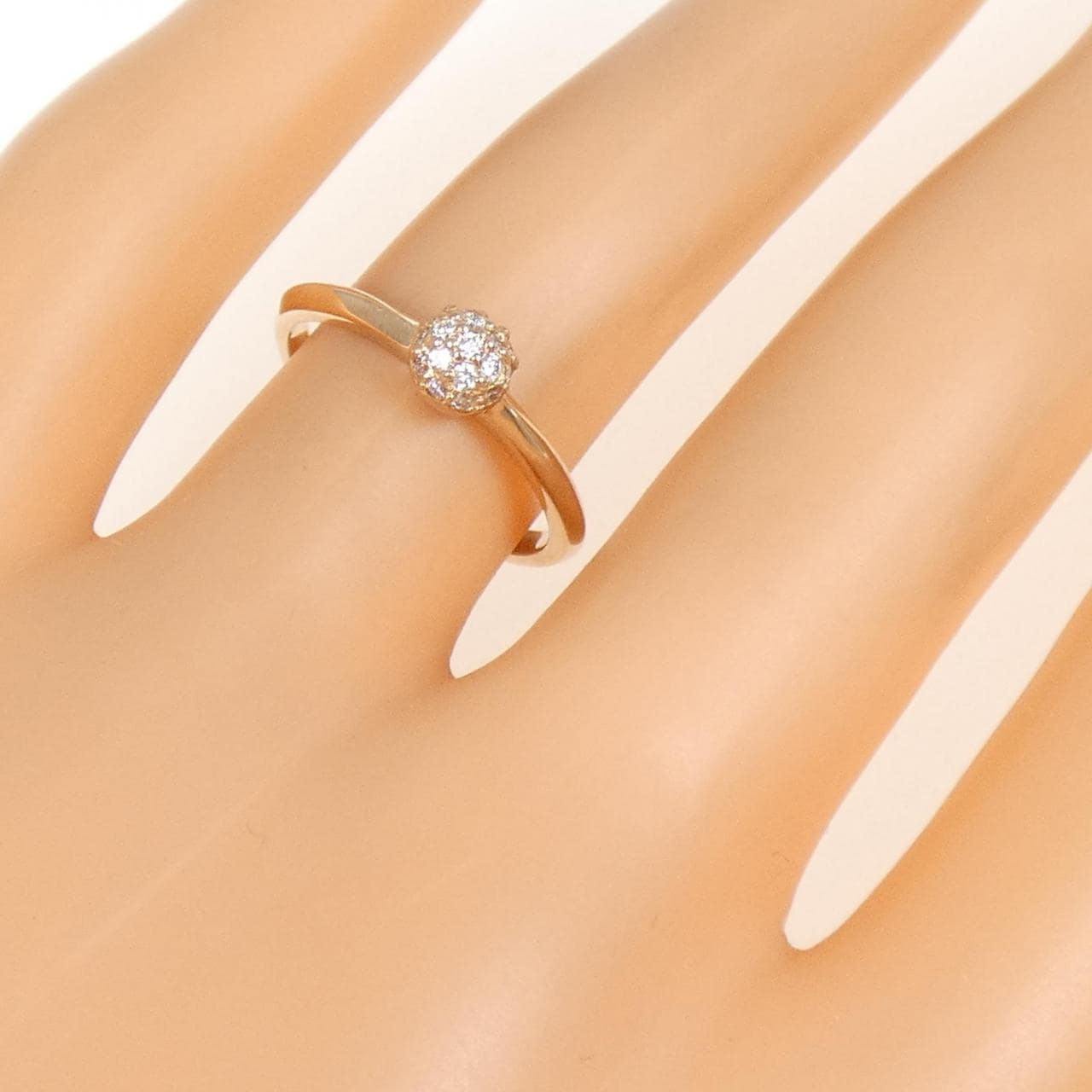 K18PG ダイヤモンド リング 0.14CT