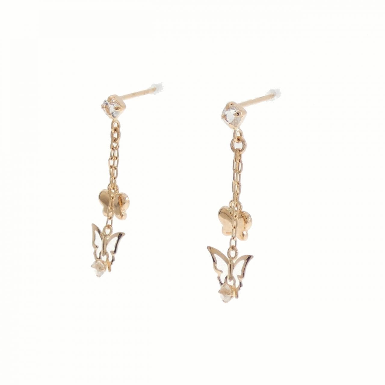 サマンサティアラ ホワイトトパーズ ピアス