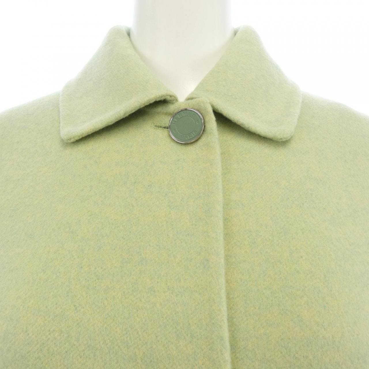 エルメス HERMES クルードセル ラムスキンボタン ダブルフェイス 4H0101DA ロングベスト