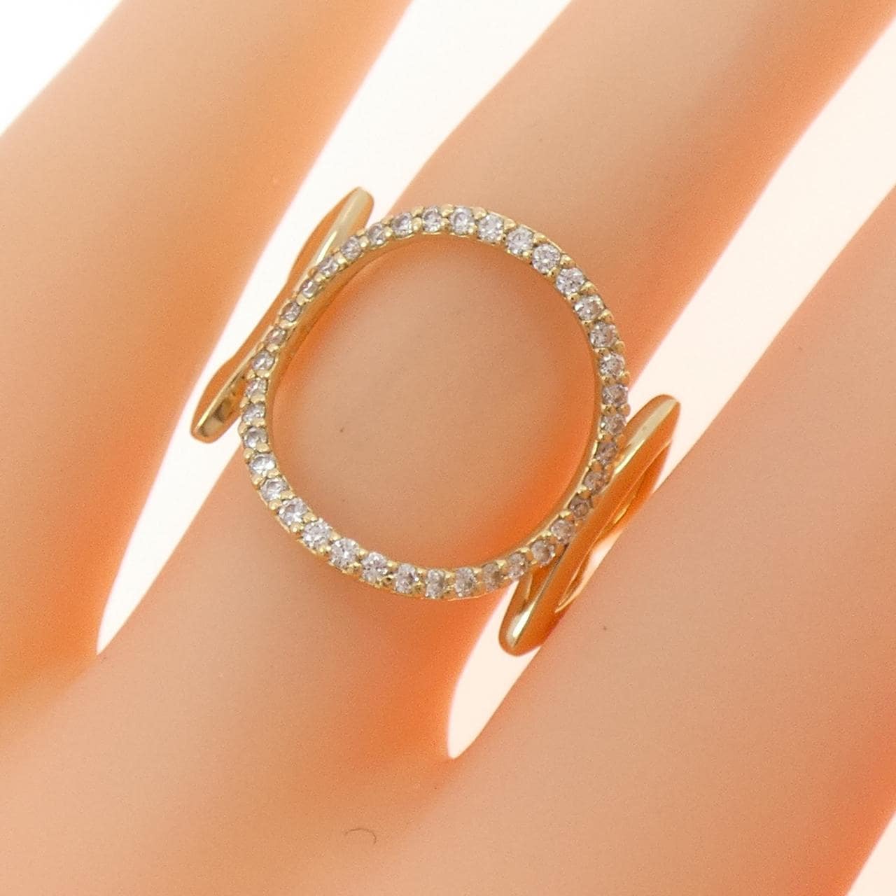 K18YG ダイヤモンド リング 0.26CT