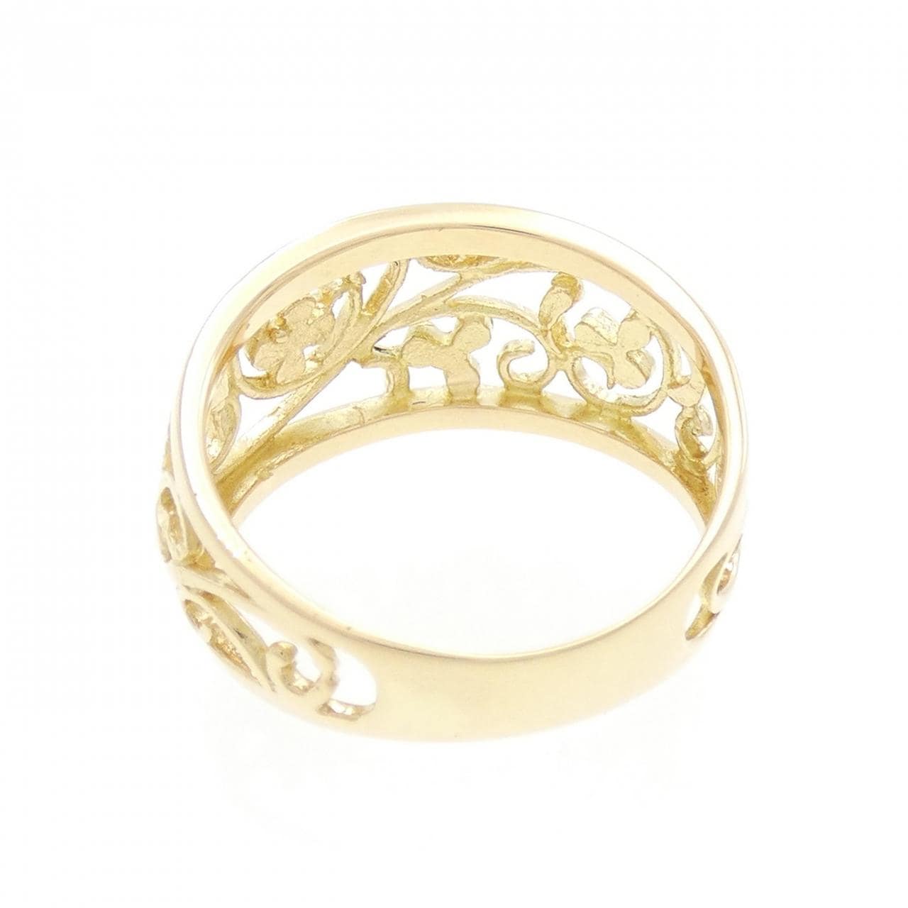 K18YG flower ring