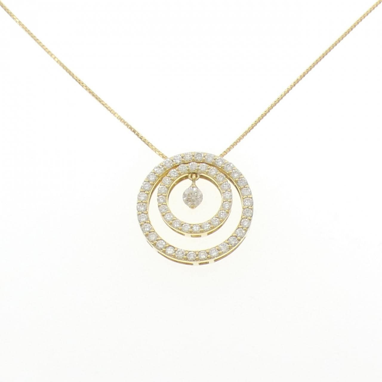 K18YG ダイヤモンド ネックレス 0.97CT