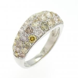 K18WG ダイヤモンド リング