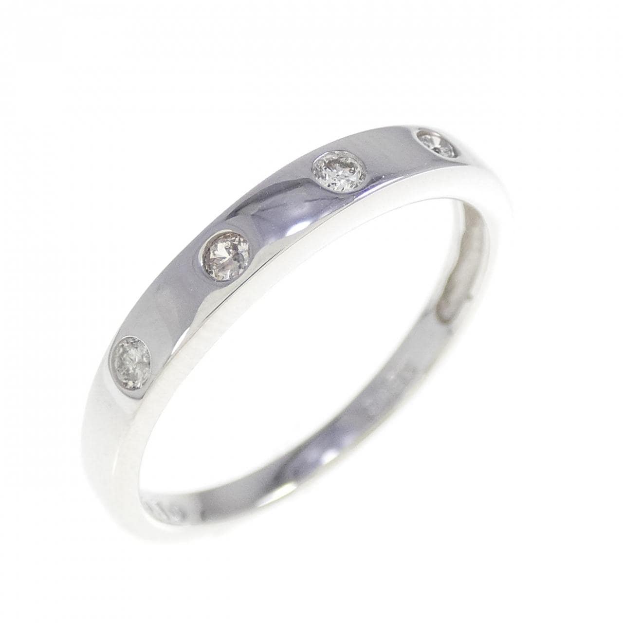 K18WG ダイヤモンド リング 0.10CT