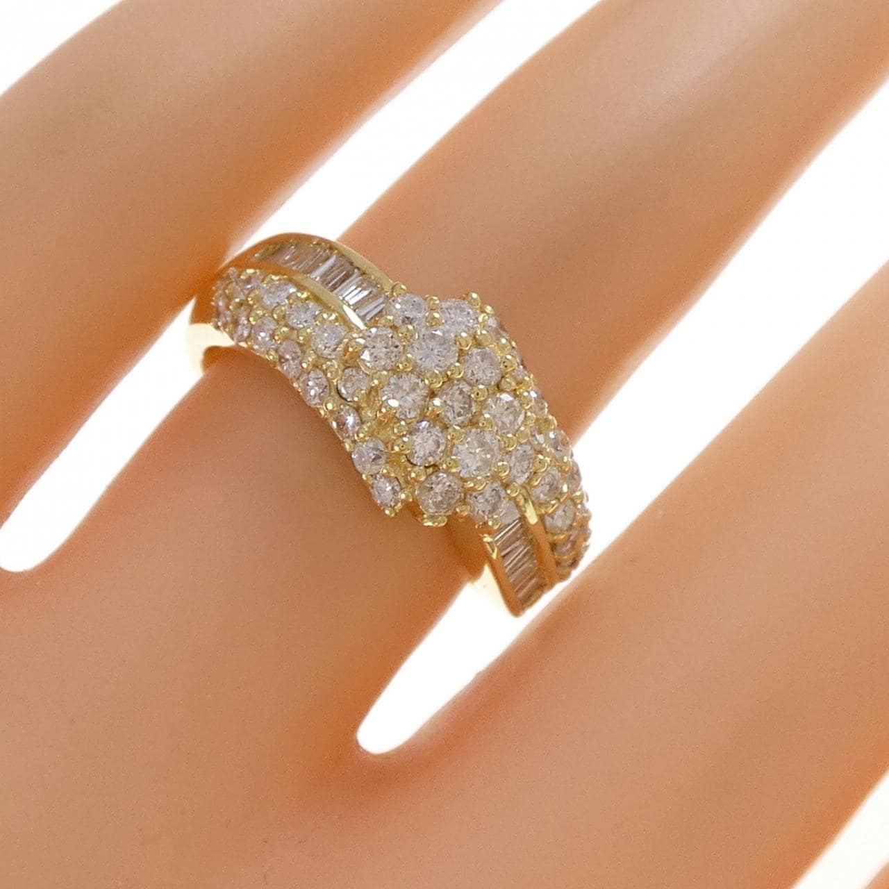 K18YG ダイヤモンド リング 1.05CT