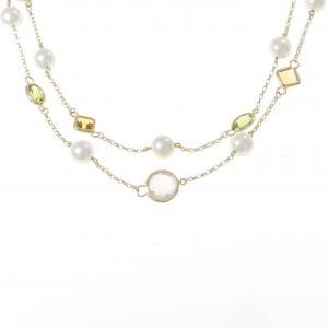 ミキモト カラーストーン ネックレス