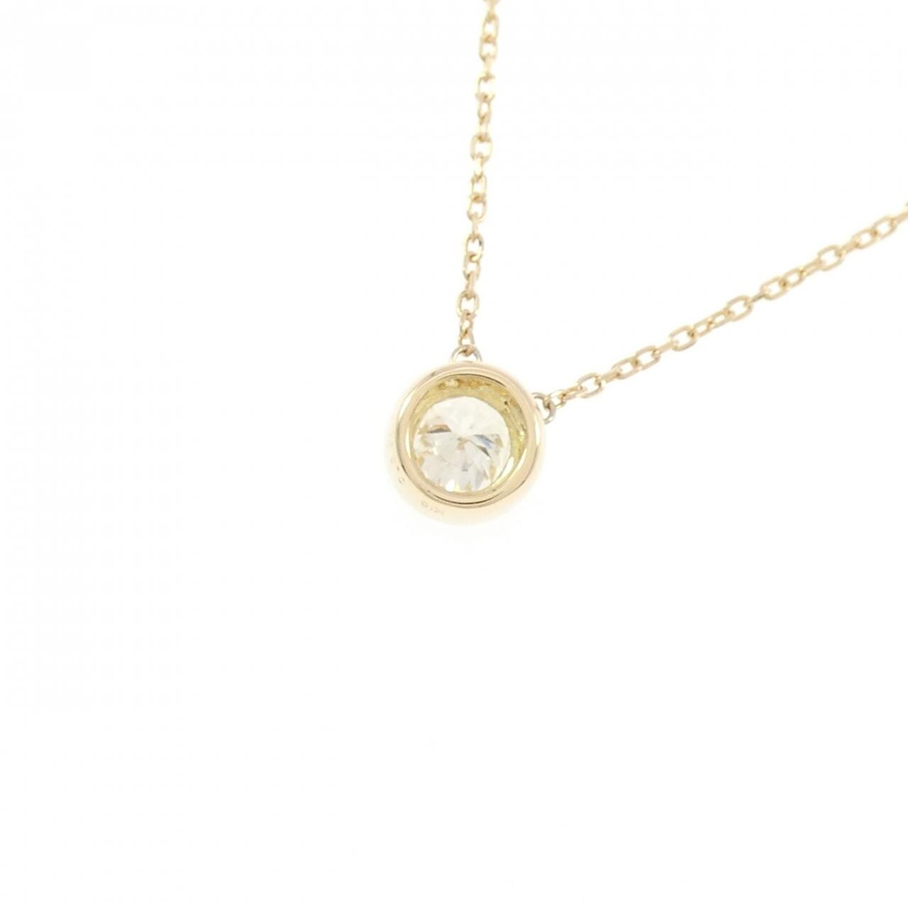 K18YG ダイヤモンド ネックレス 0.301CT H SI2 Good